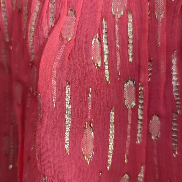 NWT LILLY PULITZER TOP - SIZE 12 - PASSION FRUIT PINK WITH GOLD CLIPS - Picture 5 of 10